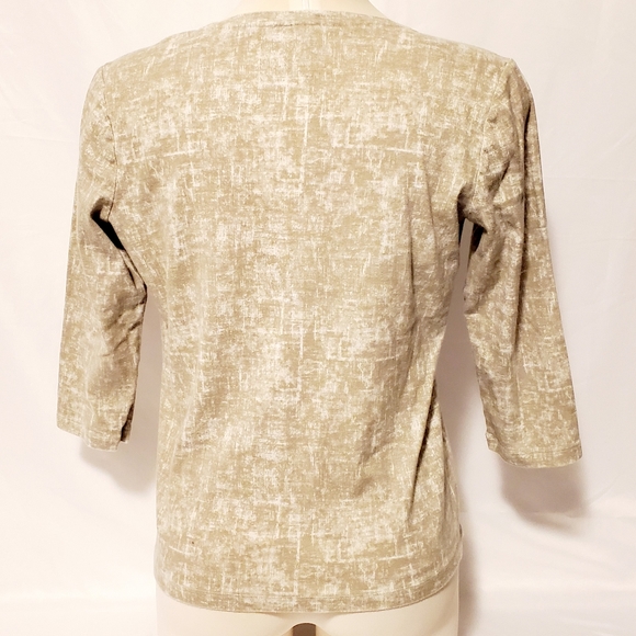 Nicole Miller 3/4 Sleeve Cotton Top - Picture 7 of 10